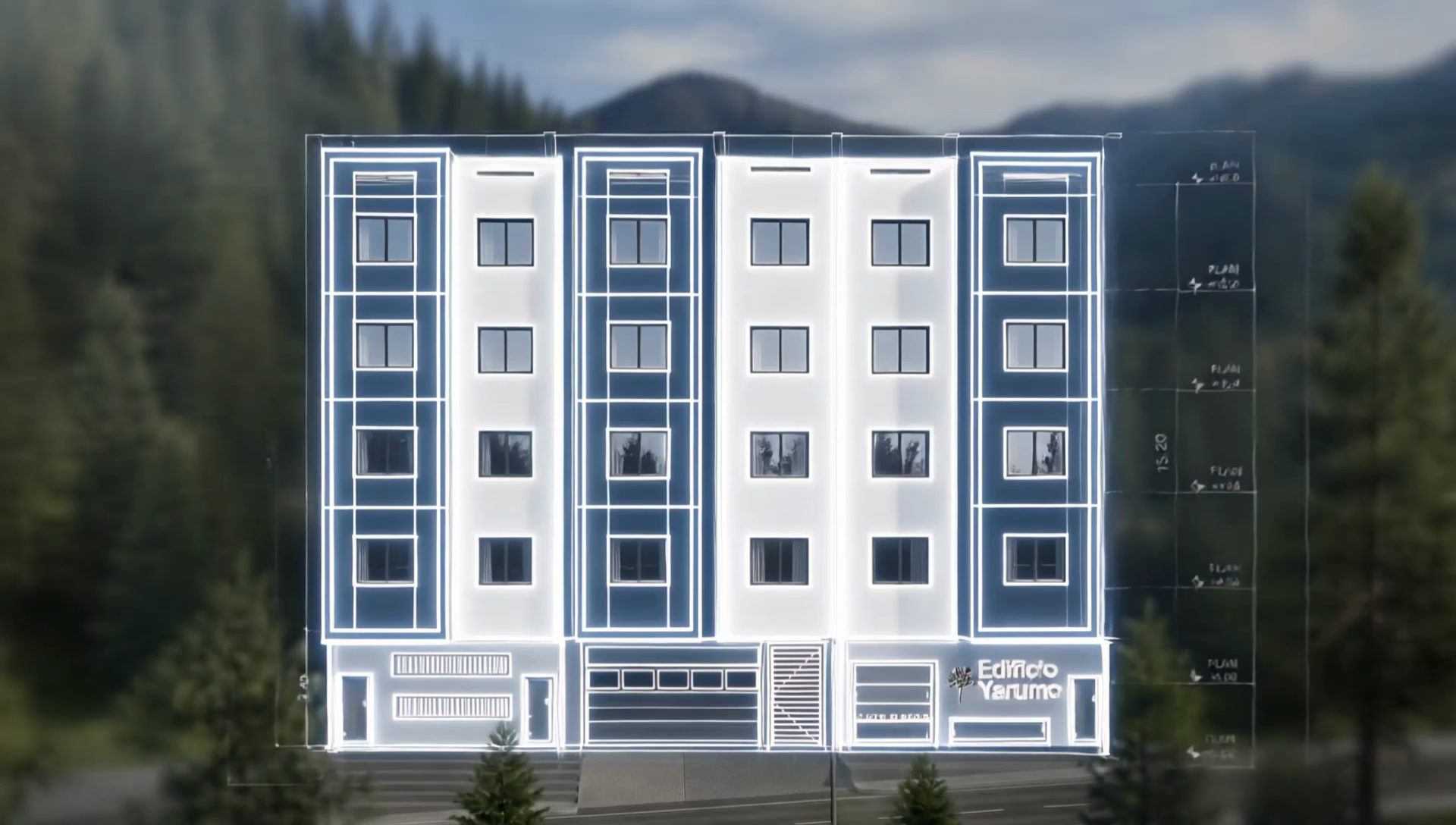 Visualización del Edificio Yarumo